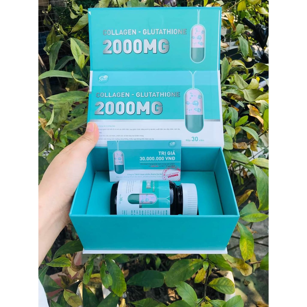 Viên uống trắng da làm mờ nám GLUTATHIONE 2000mg