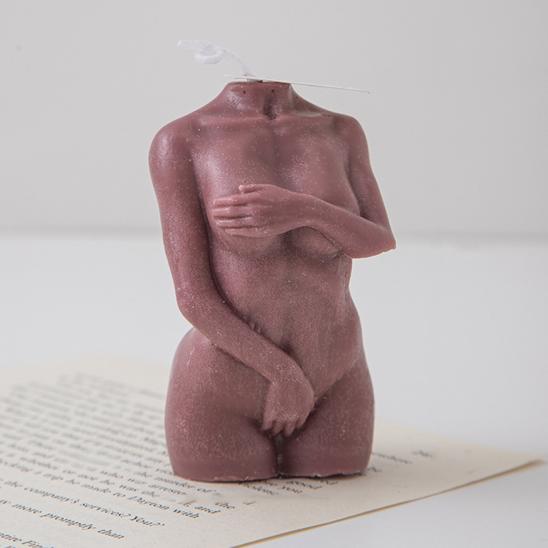 Pzcf 1PC Aromatherapy Scented Candles Male Female Body Aromatherapy Candle 3D Naked Candle Wax Home Decoration Photo Prop