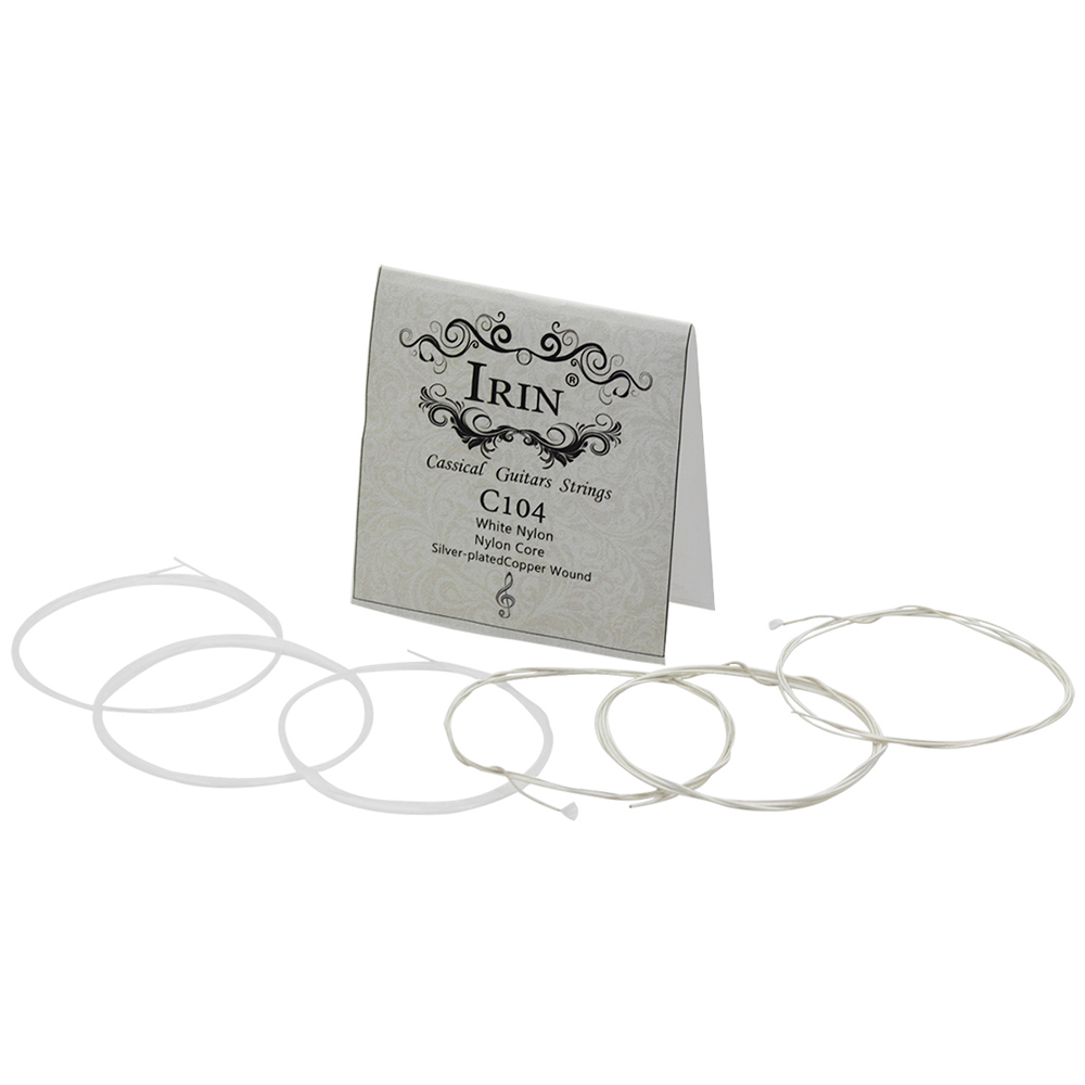 Acoustic Classical Guitar Strings Nylon Plated Copper Alloy Wound, 6pcs/set (.028-.043)