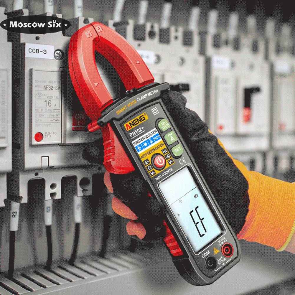 Ampe kế AC kẹp Meter 6000 đếm NCV vạn năng tự động điều chỉnh phạm vi OHM Volt Amp điện dung Temp Tester đa chức năng đèn nền dụng cụ điện