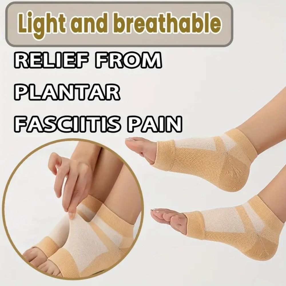 REQUISIT Non-slip Ankle Brace Socks Comfortable Soft Compression Socks Foot Swelling High Elastic Arch Support Brace Socks Yoga