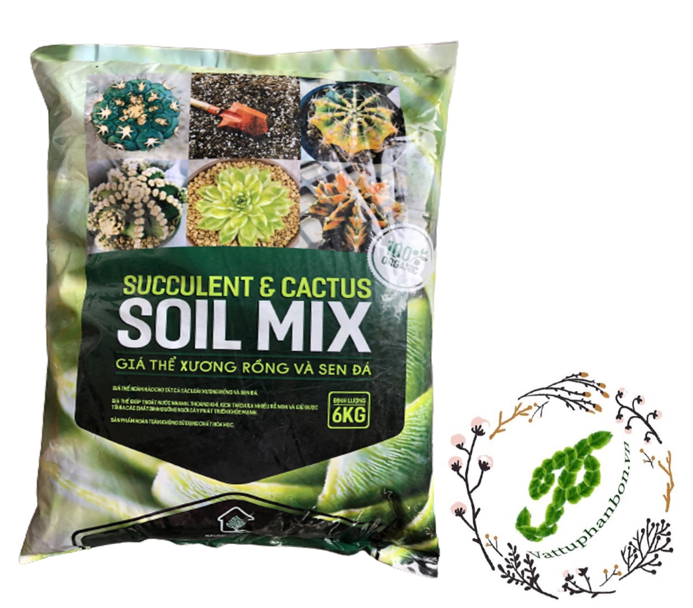Đất Soil Mix (Trồng Sen Đá) - #036D# 6kg