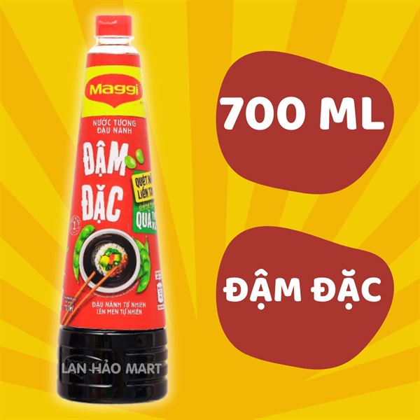 Nước tương đậu nành Maggi đậm đặc chai 700ml
