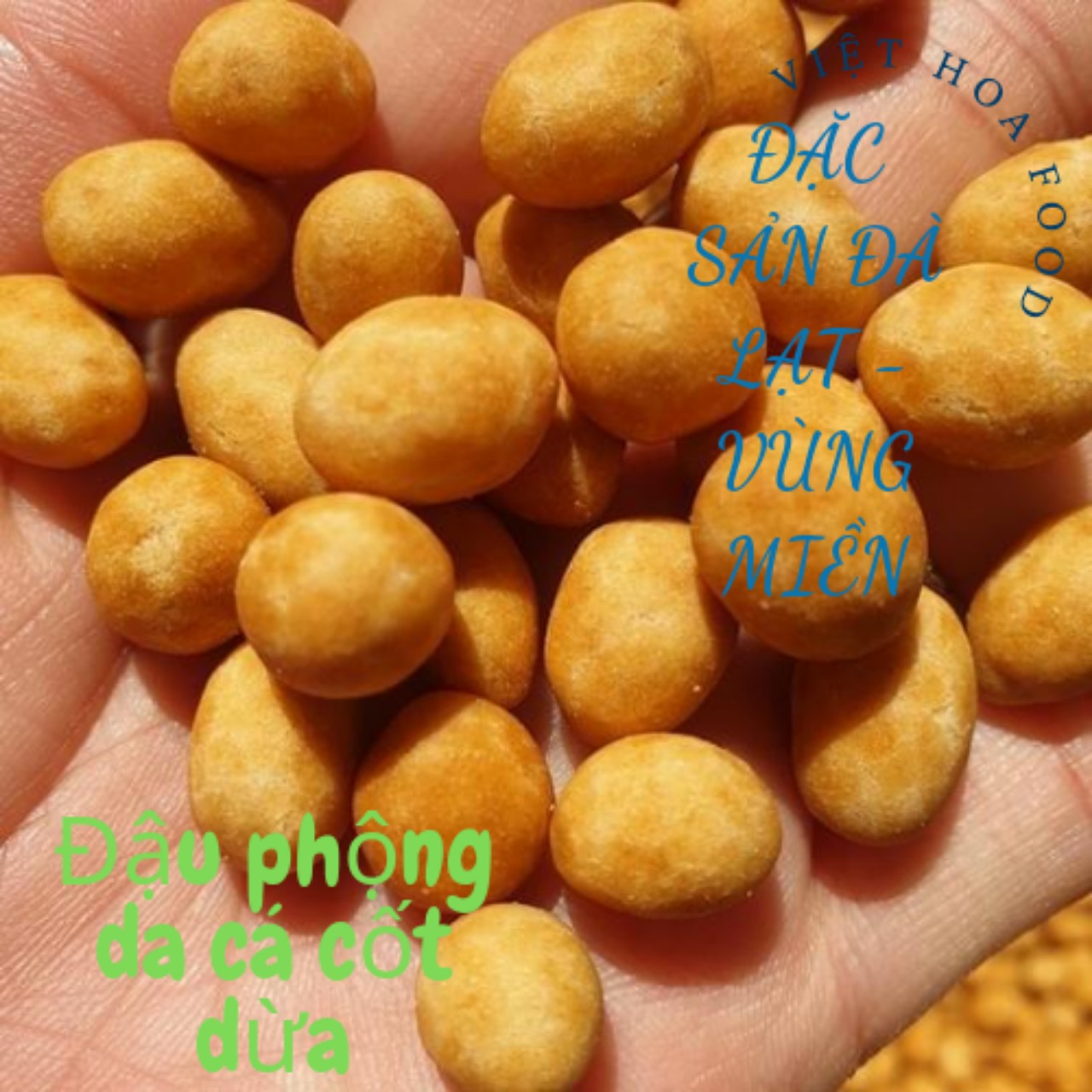 500 Gr Hạt Đậu Phộng Da Cá Cốt Dừa - Giòn Ngon
