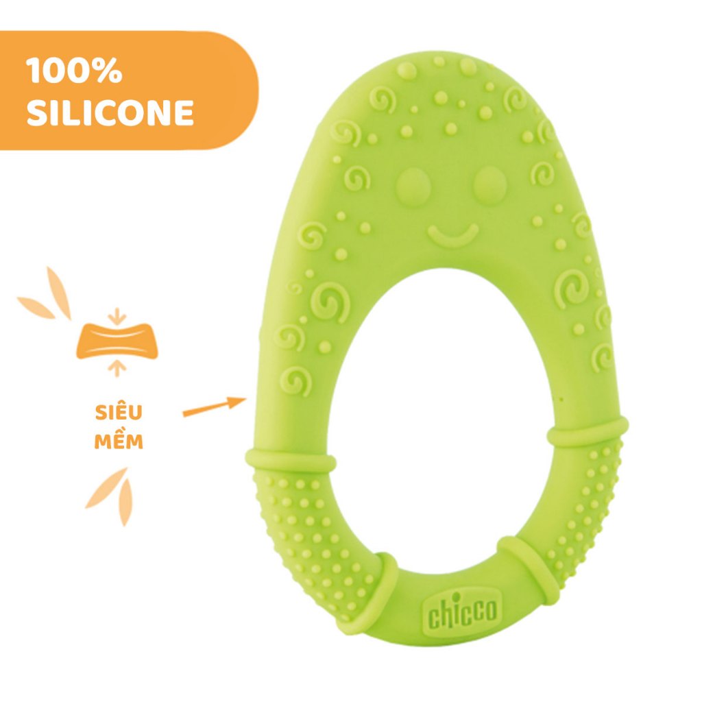 Gặm nướu quả bơ silicone siêu mềm Chicco