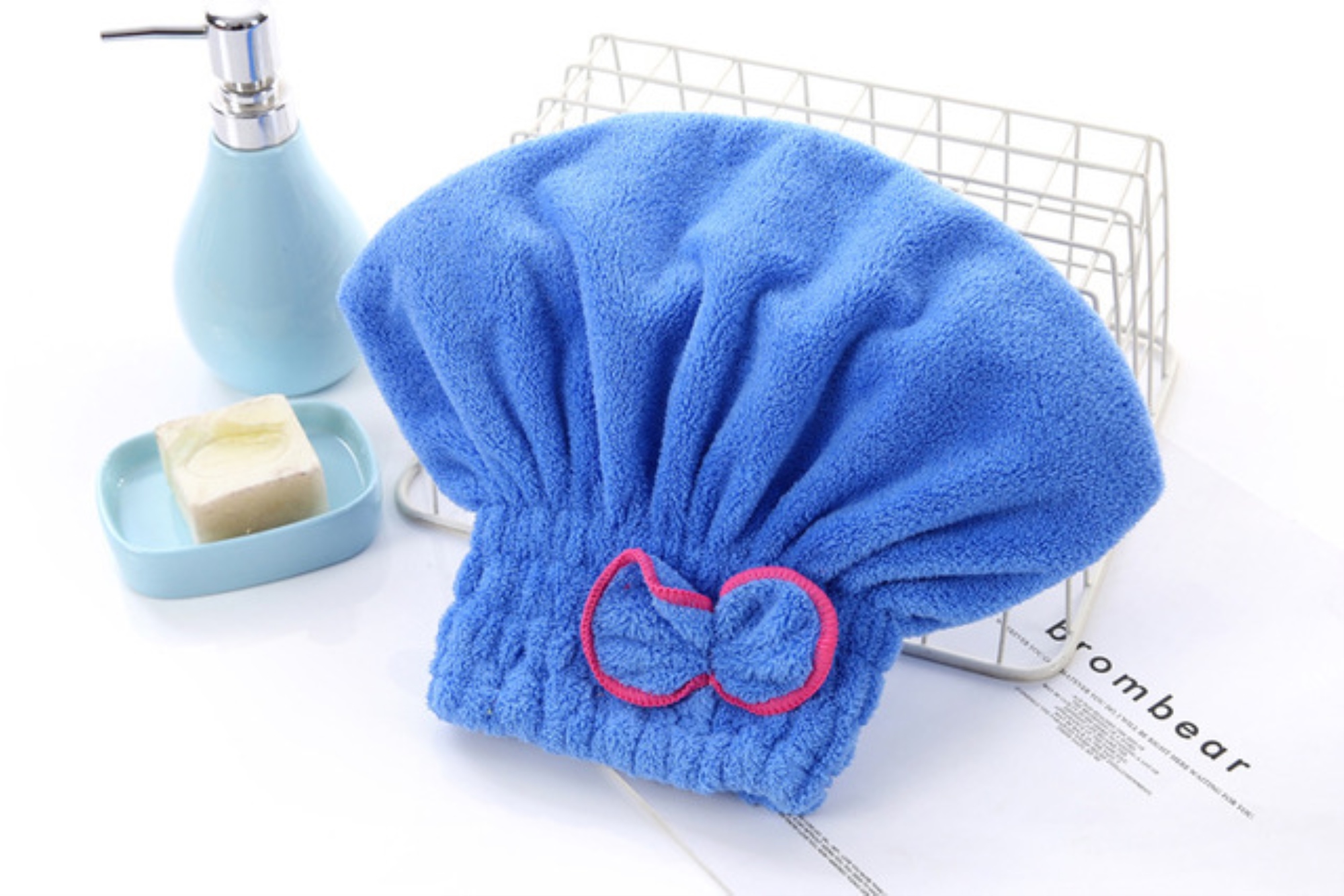 hot【DT】 Microfibre Hair Drying Spa Wrap Hat Cap for Accessories
