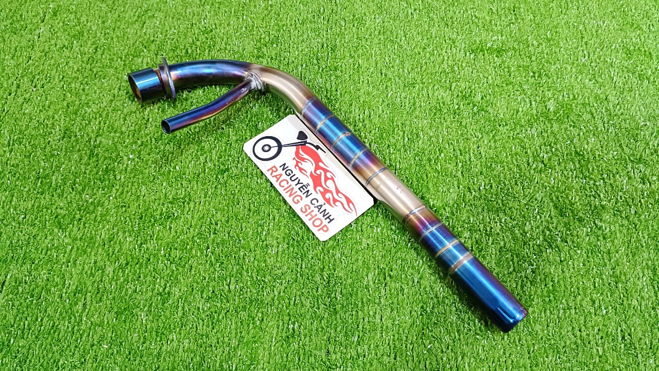 Cổ pô sirius ống hơi xanh titan