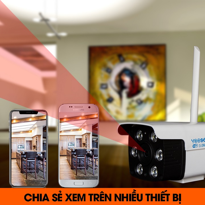 Camera Ngoài Trời 2.0 Yoosee Chống Nước Đàm Thoại 2 Chiều