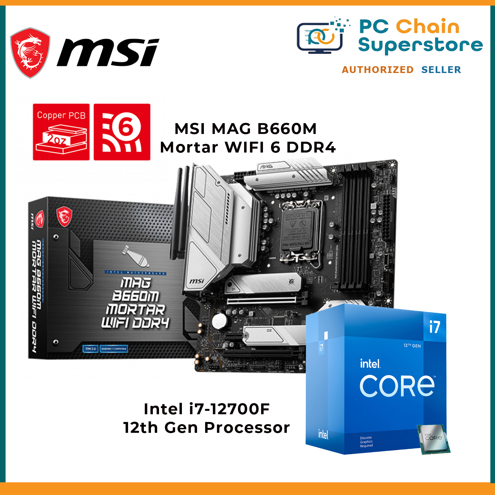 Intel i7-12700 / i7-12700F i7 12th Gen LGA1700 Processor +