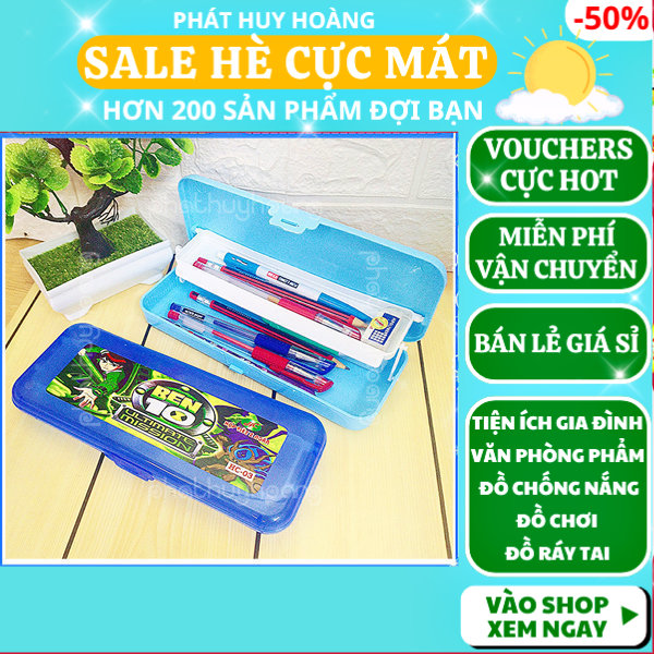 Hộp bút 2 tầng cho bé giá rẻ ( chọn phân loại Nam hay Nữ ) , hộp bút cute  dành cho học sinh tiểu học , hộp bút học sinh cấp 1 , hộp bút đặc biệt có 2  ...