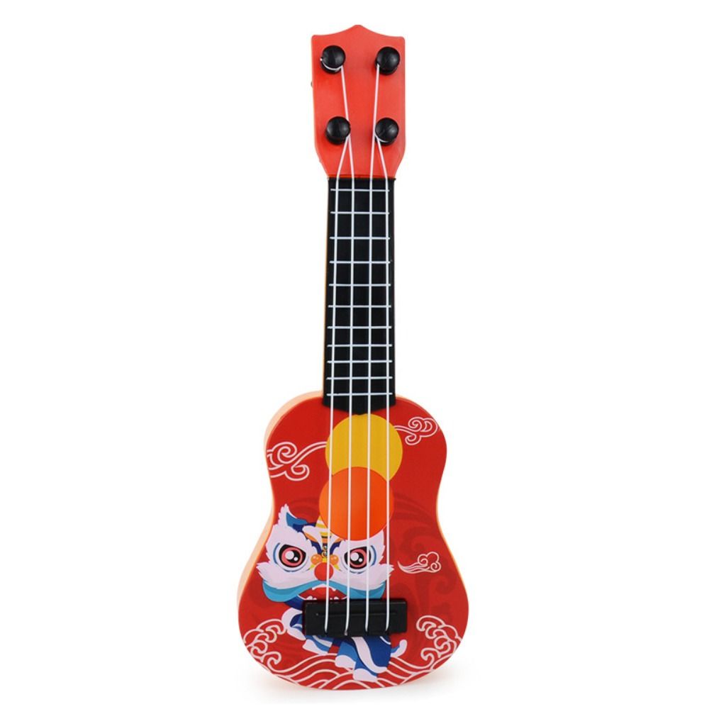 A4QUT Kids Guitar Mini Durable Stringed Instrument Children Gift Musical Instrument 4 Strings Kids Toys Montessori Toys Classical Ukulele Educational Toy Small Guitar Toy Musical Instrument Toy
