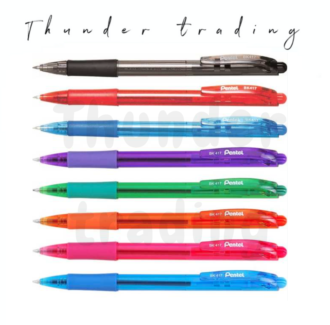 Pentel WOW Retractable Ballpoint Pen BK417 Lazada Singapore