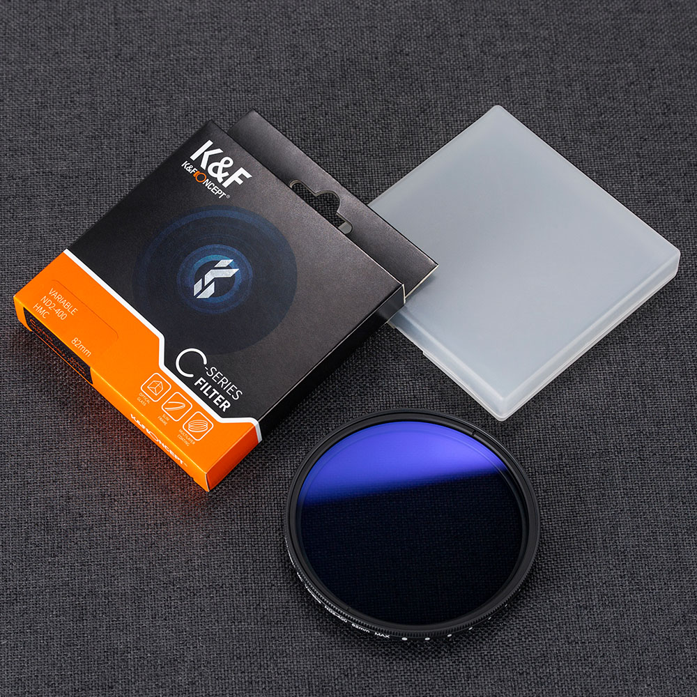 K&F Concept Variable ND2-ND400 Lens Filter Ultra-thin adjustable ND Filter 37-82MM