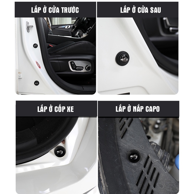 [10 PCs] button damper door cars help soundproof decrease the closure and protect cars, cushion rubber knob damping anti-shock