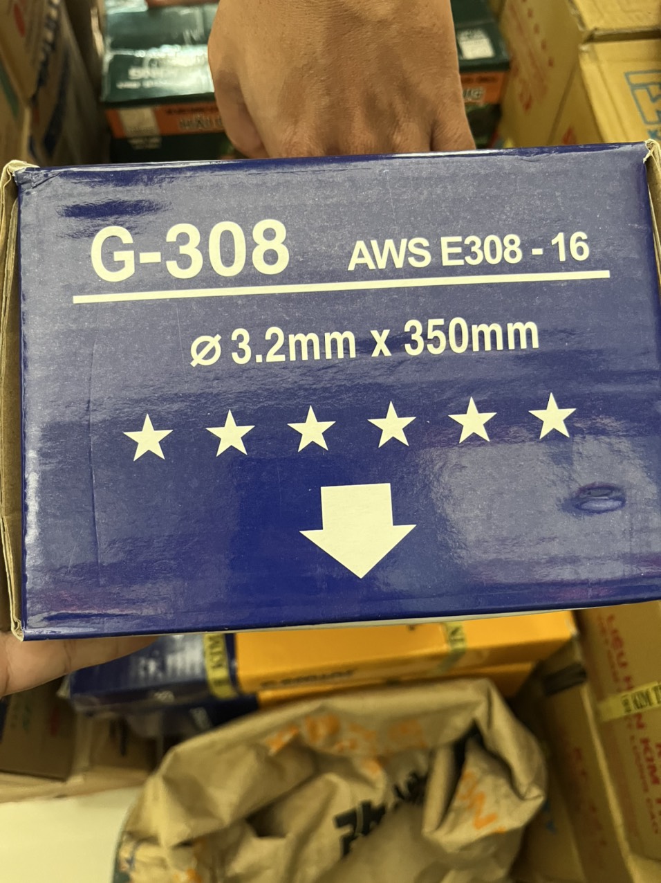 Que hàn inox kim tín 3.2mm bó 1kg