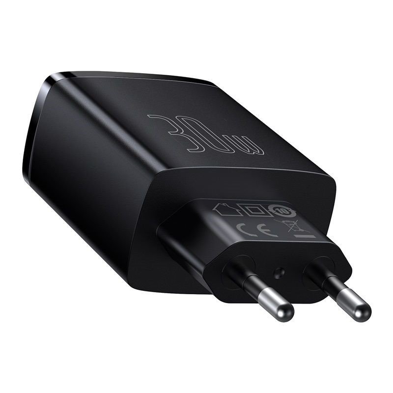 Cốc sạc nhanh 3 cổng Baseus Compact USB dual port + TypeC 30W PD/QC3.0 - Nhất Tín Computer