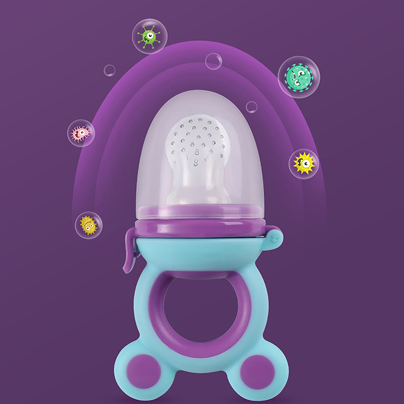 Baby Food Feeding Spoon Juice Extractor Fruit Feeder Pacifier Baby Feeding Bottle Silicone Gum Fruit Vegetable Bite Eat Feeder. 