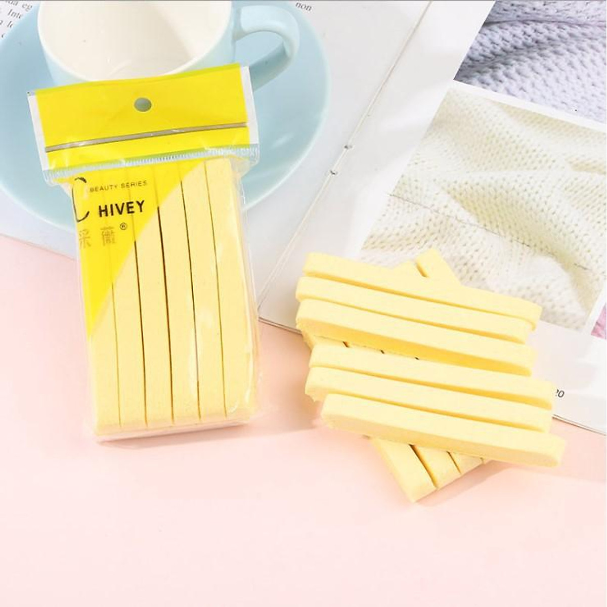 Set 2 Gói Bông Nở Rửa Mặt Bọt Biển 12 Miếng