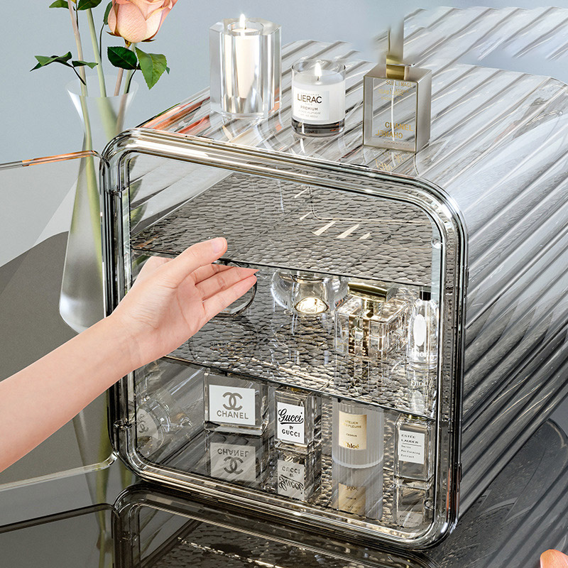 Perfume storage display cabinet transparent acrylic dust-proof storage rack desktop dressing table cosmetics storage box