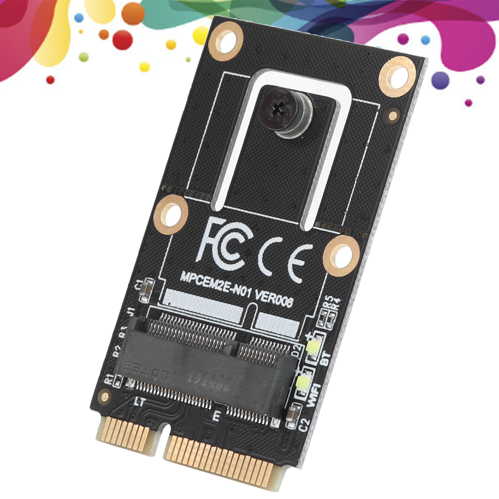 Mini pci‑e pci‑e adapter card pci‑e converter m.2 wifi bluetooth laptop accessory for ax200 9260 8265 8260