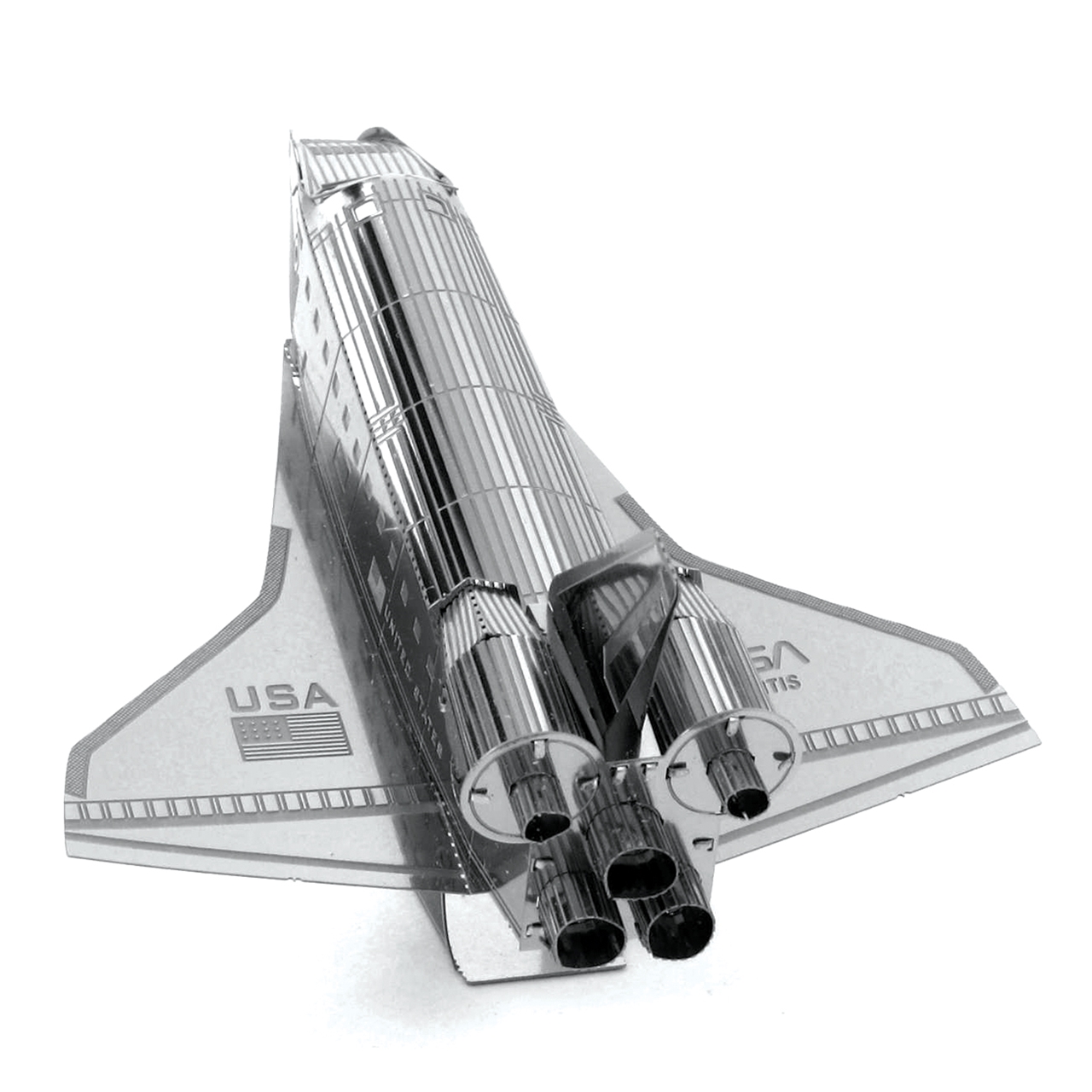 【Ready Stock】Hand-made Metal Puzzle Space Shuttle 3D Metal Model Creative 3D Puzzle Model