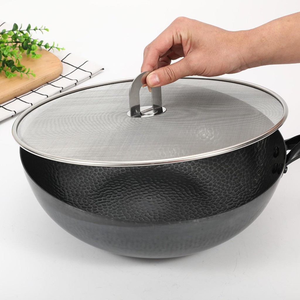 Combo 2 nắp vung chống văng dầu mỡ - D012