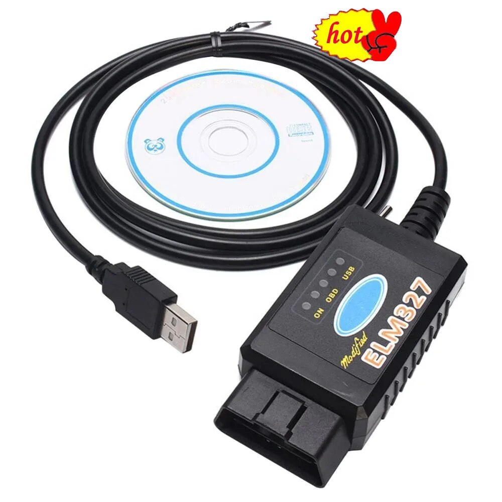 【Value Bundle】 2023 Elm327 Usb Obd2 Modified Diagnostic Scanner Tool For Ford Ms-Can Hs-Can Mazda