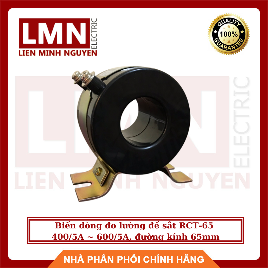 Biến dòng đo lường đế sắt rct-65 400/5a ~ 600/5a, đường kính 65mm