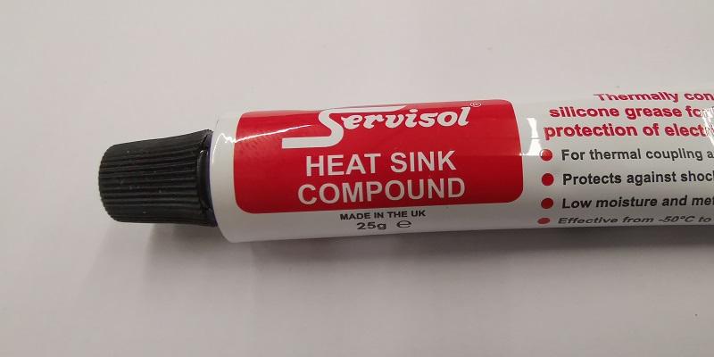 Tube de pâte thermique Servisol Heat Sink Compound 25grs