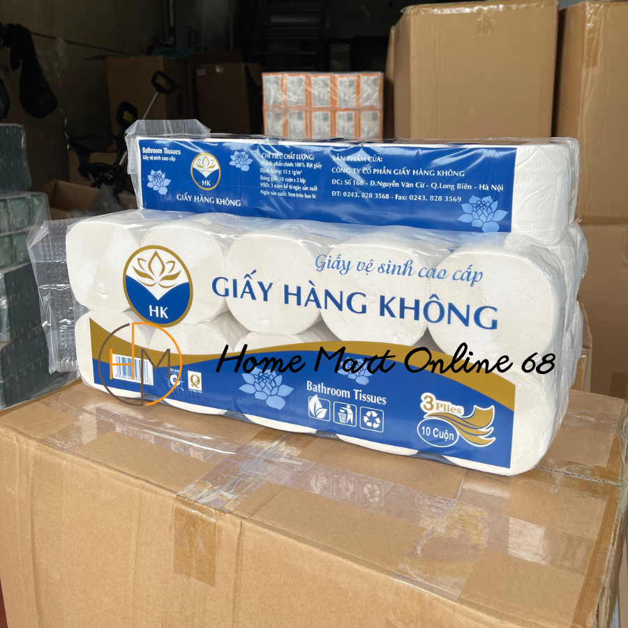 Bịch 10 cuộn giấy vệ sinh không lõi