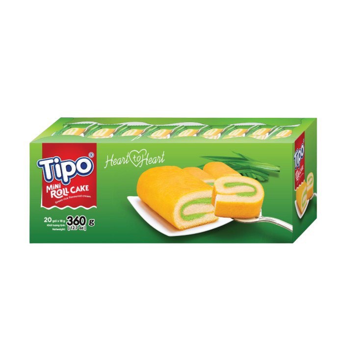 Bánh Bông Lan Tipo Cuộn Cốm 360g