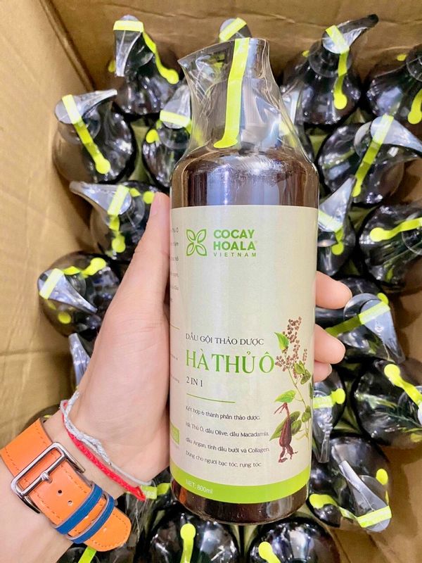 Dầu gội thảo dược Hà thủ ô 800ml 2 in1
