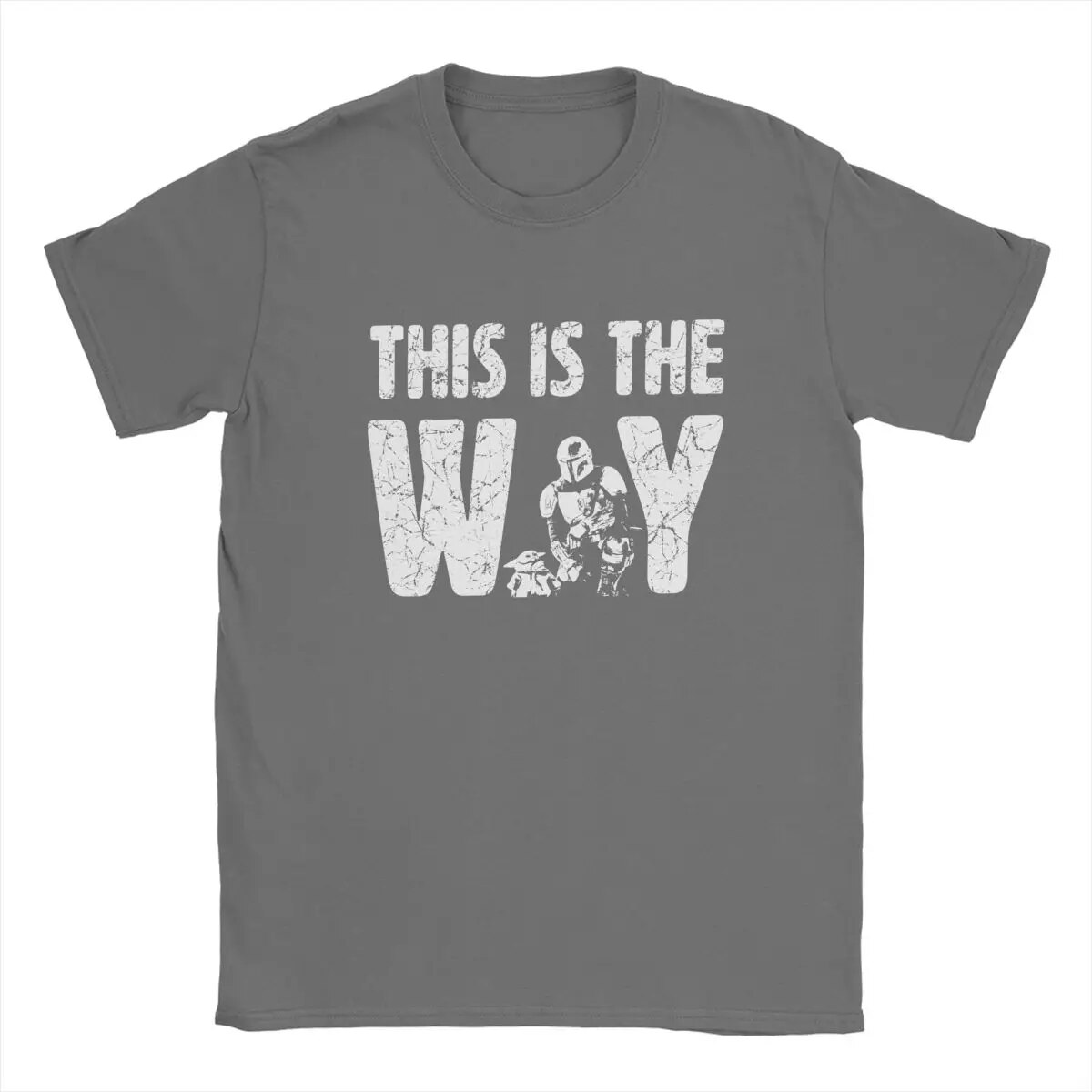 Amazing Disney The Mandalorian & The Child This Is The Way T-Shirt Men Cotton T Shirt Short Sleeve Tee Shirt Big Size Tops