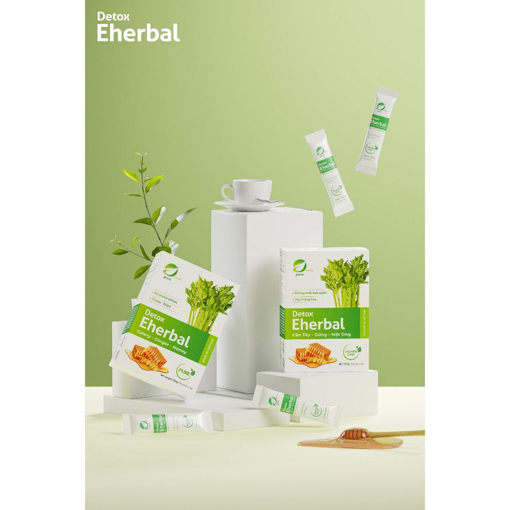 Detox Eherbal Cần tây - Gừng - Mật ong