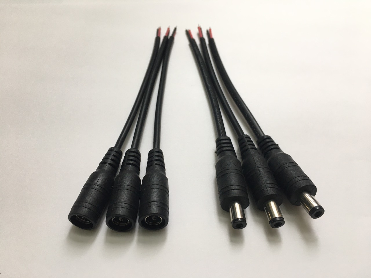 Dây nguồn DC đầu jack Đực, Cái 5.5x2.1mm