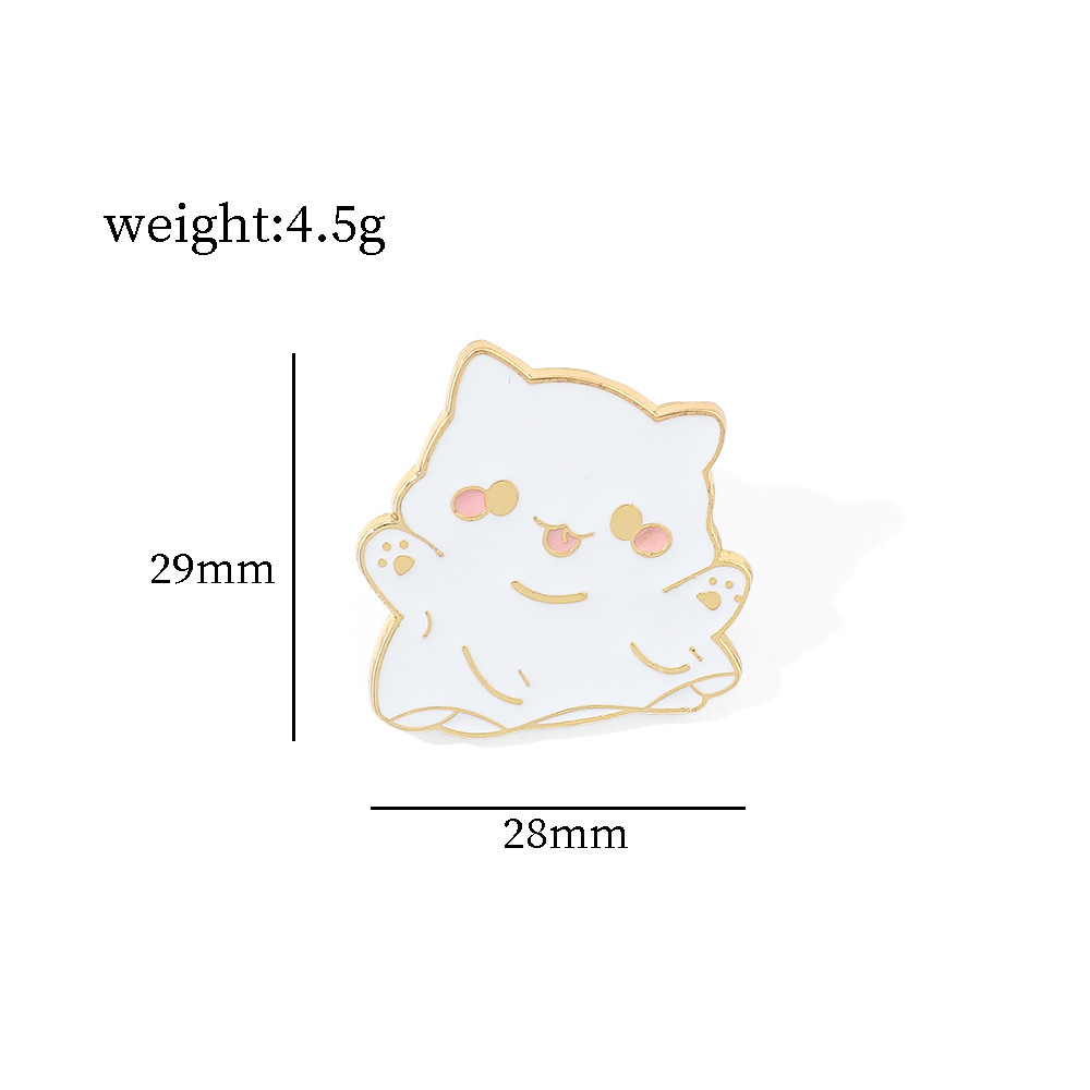 Funny Halloween Cat Brooches Ghost Cat Pumpkin Patch Mask Magic Black Cat Dark Black Badge Pins Fashionable Clothes, Bags, Accessories