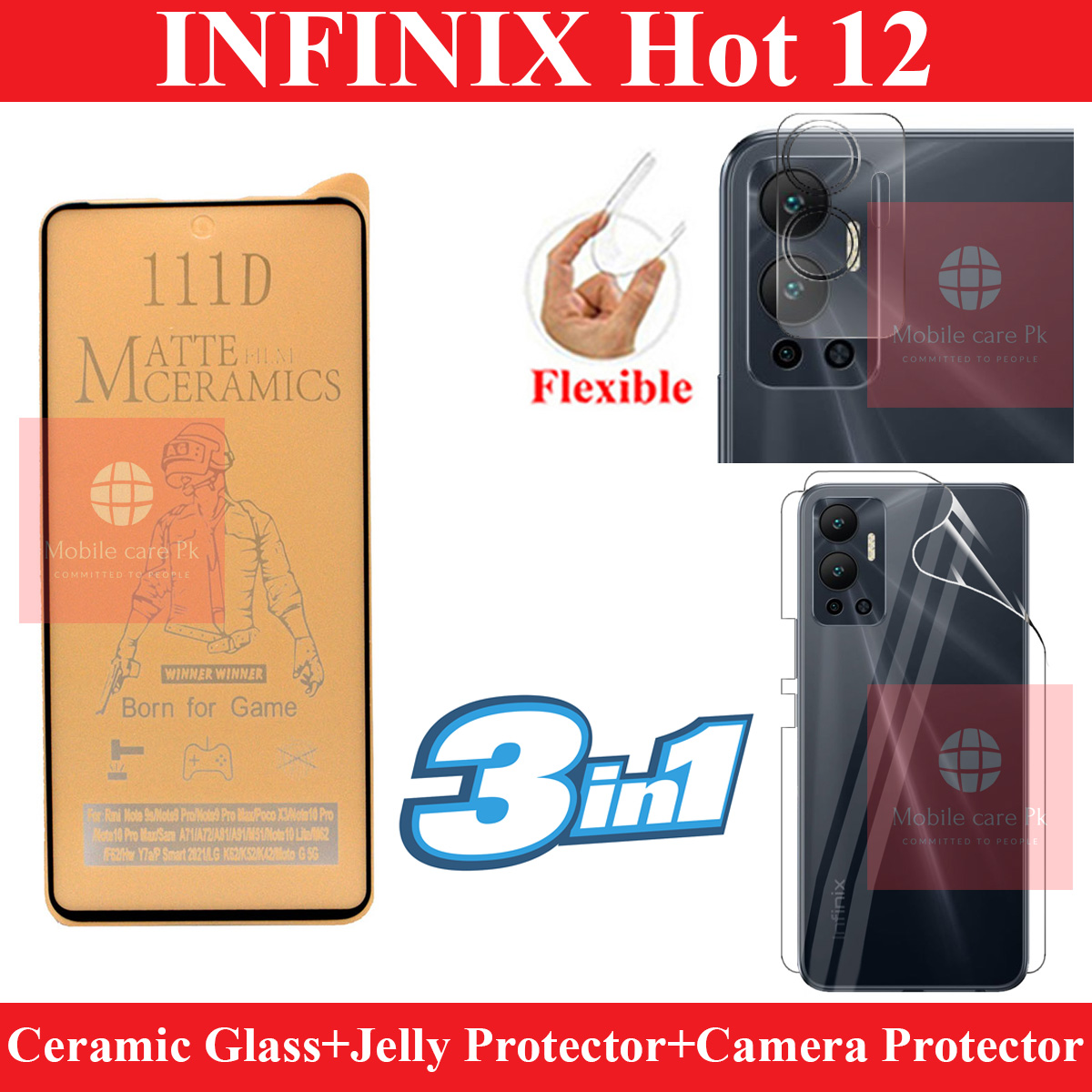 Infinix%20Hot%2012%20Matte%20Glass%20+%20Back%20Clear%20Jelly%20Skin%20-%202-in-1%20Combo%20Deal%20-%20Image%202