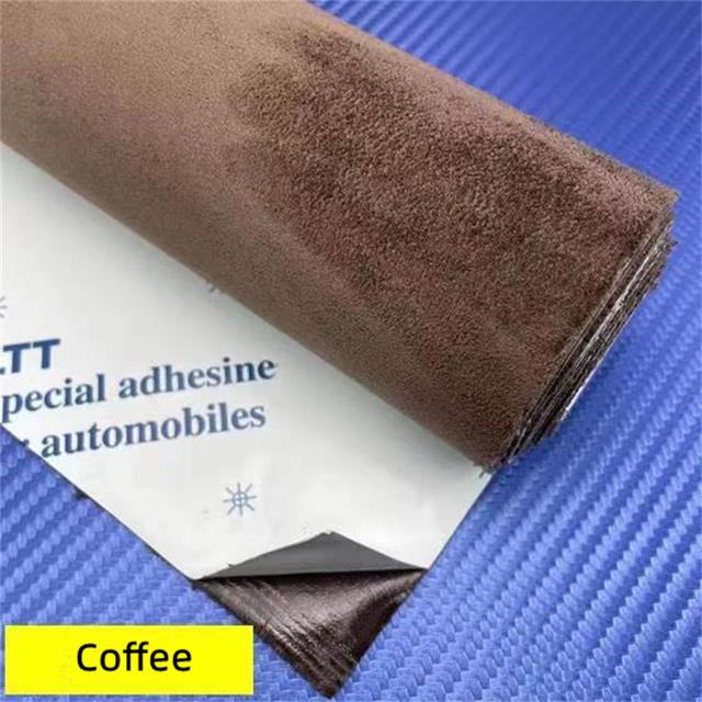 Self-adhesive Alcantara Fabric Car Interior Upholstery Door Trim Dashboard  Celling Central Armrest Repair 19.7 *