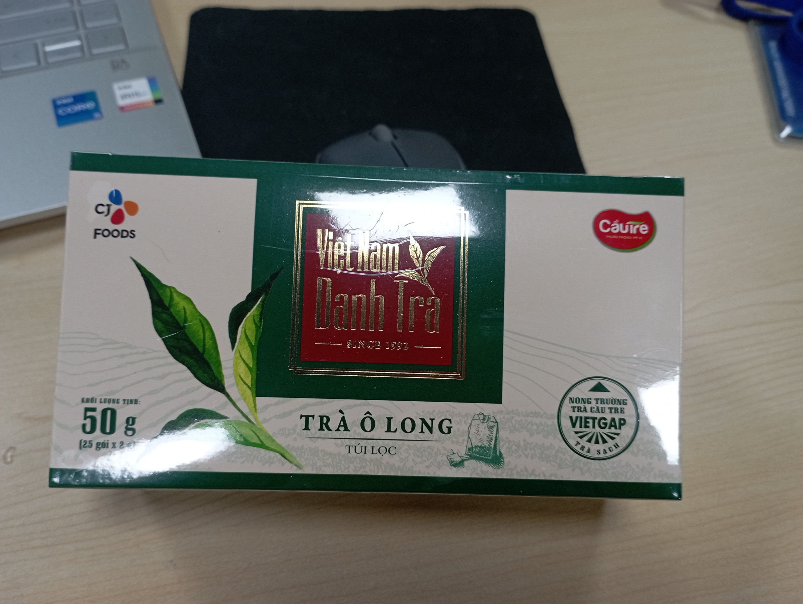 TRÀ Ô LONG CẦU TRE - hộp 50gam ( 25 túi lọc)