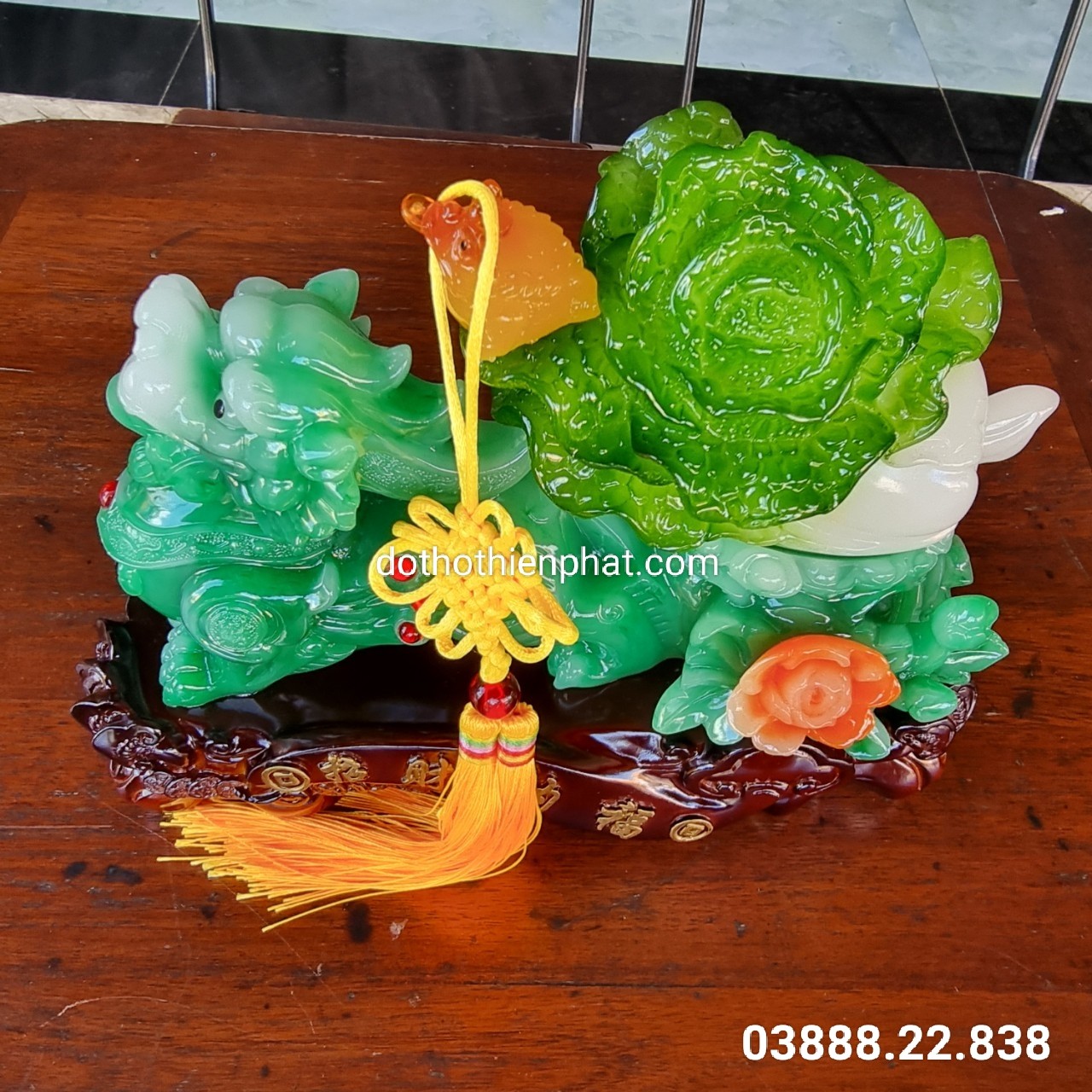 Tỳ hưu kéo bắp cải phong thủy