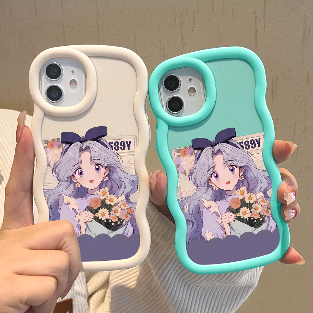 AMORVOR%20for%20Samsung%20J7%20Prime%20Back%20Cover%20Purple%20Flower%20Girl%20Pattern%20Luxury%20Phone%20Case%20Macaron%20Wave%20Soft%20Silicone%20Mobile%20Cover%20-%20Image%203