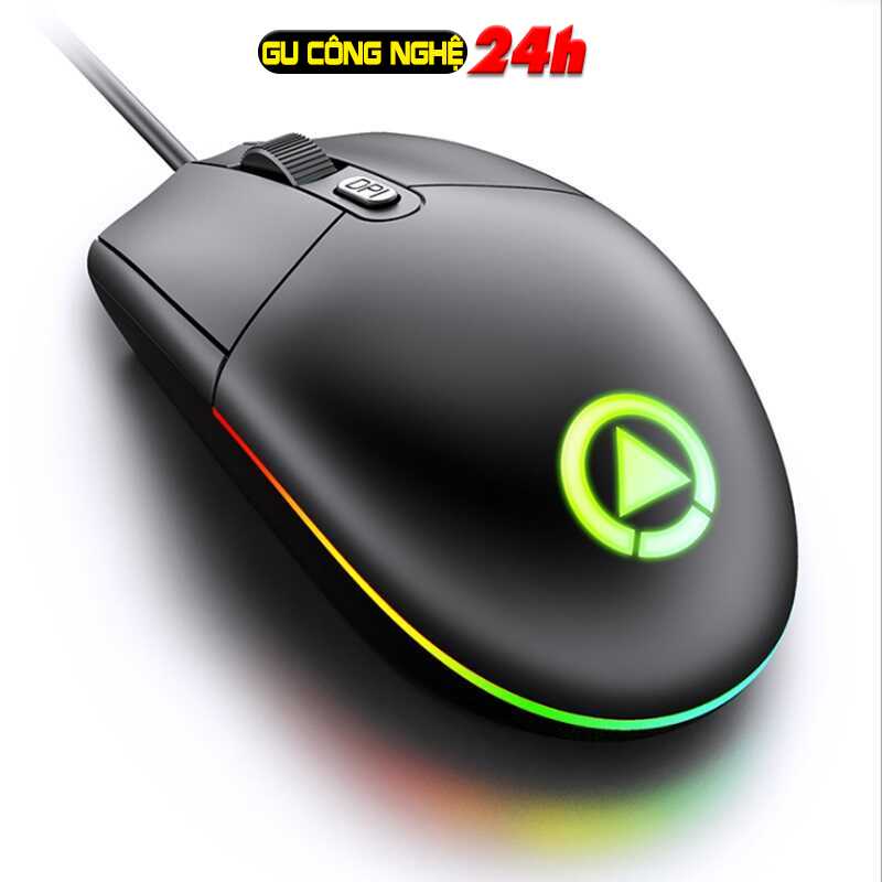 Chuột Có Dây G3SE LED RGB Kết Nối USB Thiết Kế Kiểu Dáng Văn Phòng Giá Rẻ Nhỏ Gọn Tiện Dụng Vừa Vặn Bàn Tay Độ Chính Xác Cao