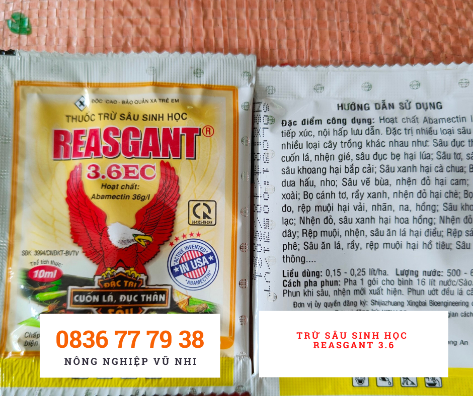 Trừ sâu sinh học Reasgant 3.6