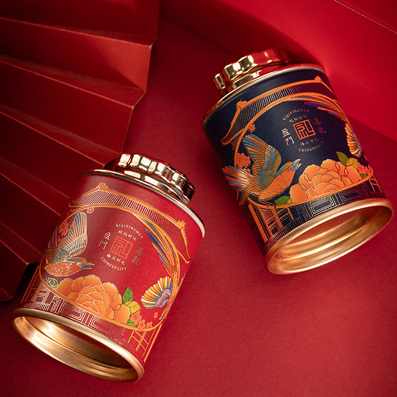 【Deal】 1PCS Mini Tea Container With Lid Candy Retro Empty Cans Container Coffee 'er Rock Black Tea Storage Container Can Jar.