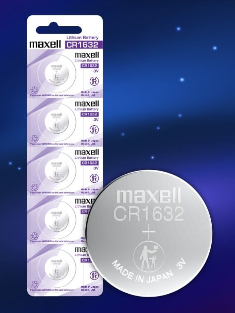 Pin chính hãng Maxell CR1632 Lithium 3V - Made In Japan dành cho đồng hồ, máy tính, smartkey, thiết bị điện tử...