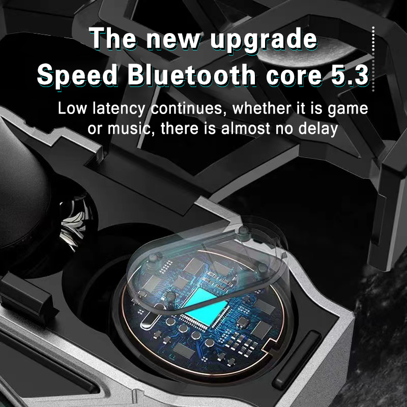 [BACRAB]  Future X Warrior  Headset  NEW Bluetooth 5.3 Gaming  Earbuds original TWS Wireless Earphone  Low Delay Dual mode switching metal Headphones Gaming Earpod dedicated PUBG