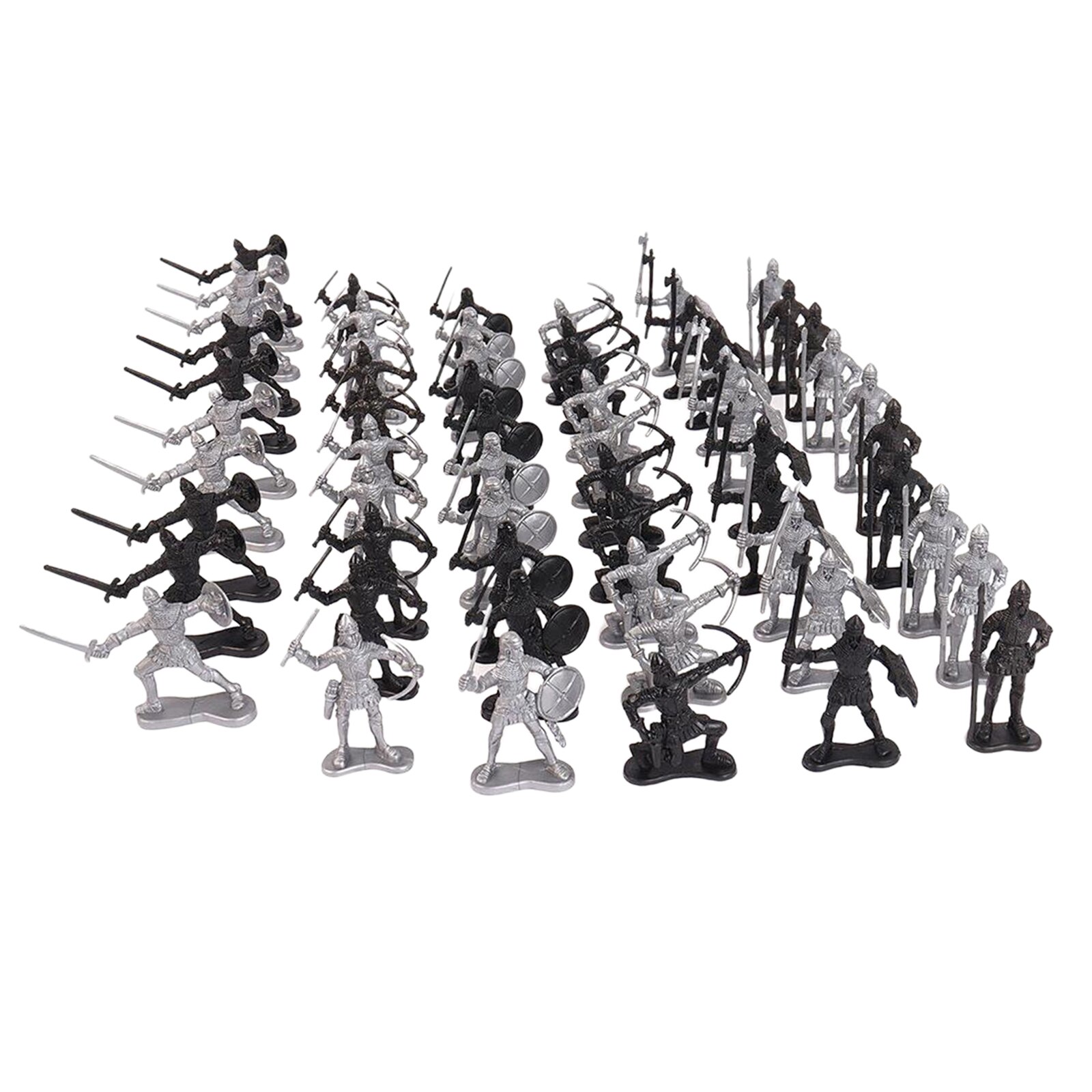 Knights Toys Plastic Warriors Medieval Knights Horses Soldier Action Model Toys Knights Warriors Model Collection Gifts Action Figures