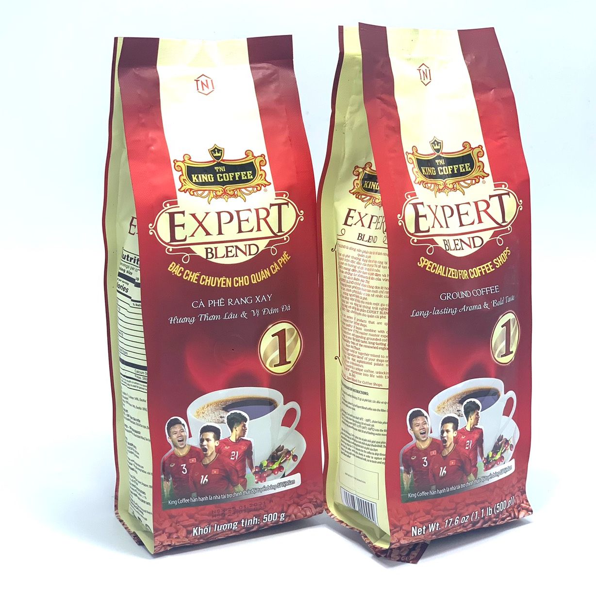 Cà phê Rang Xay EXPERT BLEND 1 King Coffee( Bịch 500gam) - Cà phê pha phin của King Coffee