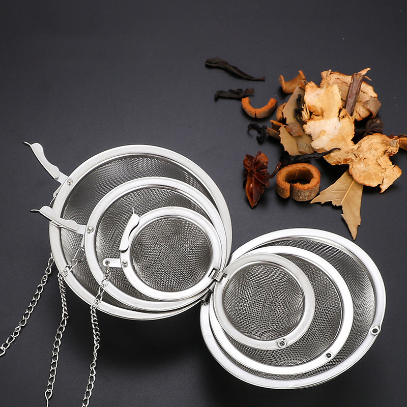 [Duola] Stainless Tea Infuser Sphere Locking Spice Tea Ball Strainer MeshTea Filter Tool
