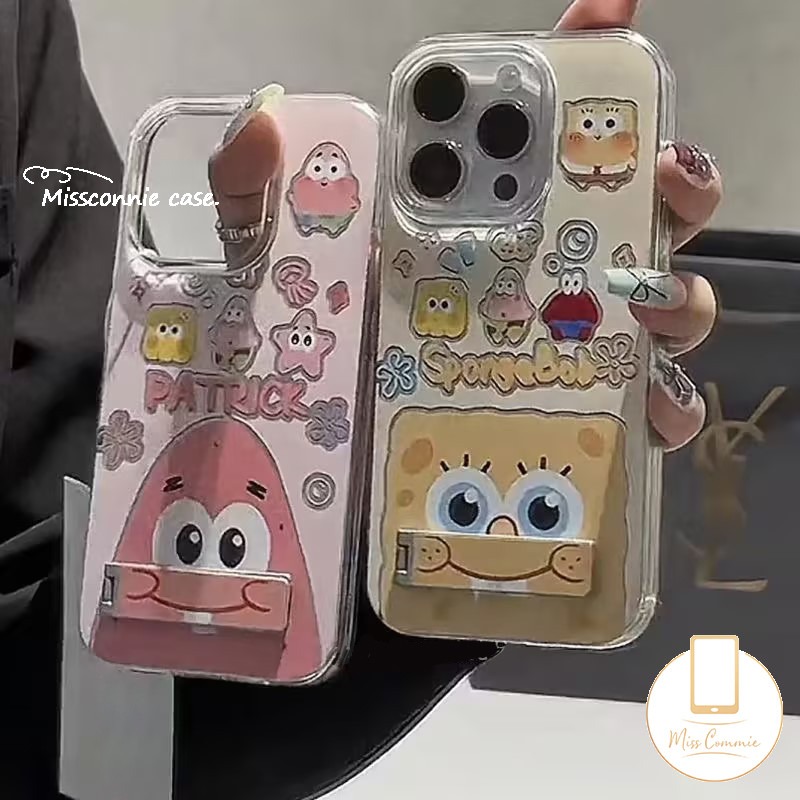 Trendy Brand Cartoon Spongebob Patrick Star Bracket Couples Case